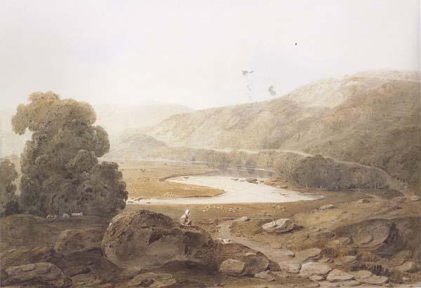 John varley jnr The Vallery of the Mawddach Watercolour (mk47) China oil painting art